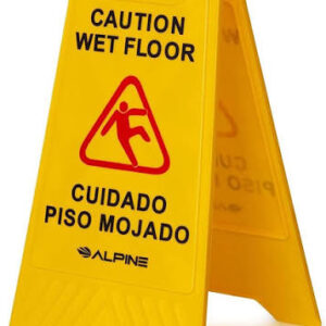 WET FLOOR CAUTION SIGN-YELLOW